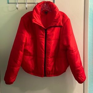 Red Wild Fable Puffer Jacket